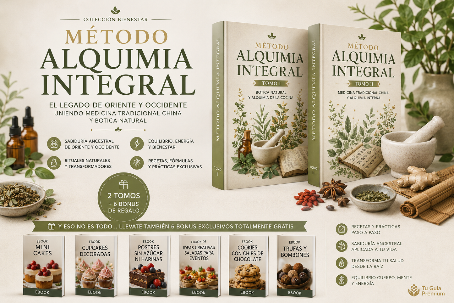 Alquimia Ancestral Remedios Naturales, Medicina Tradicional China y Bienestar Integral + 6 Bonus de Regalo