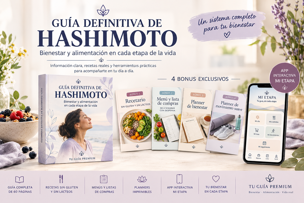 Guía Definitiva de Hashimoto + App Premium + 4 Bonus Exclusivos