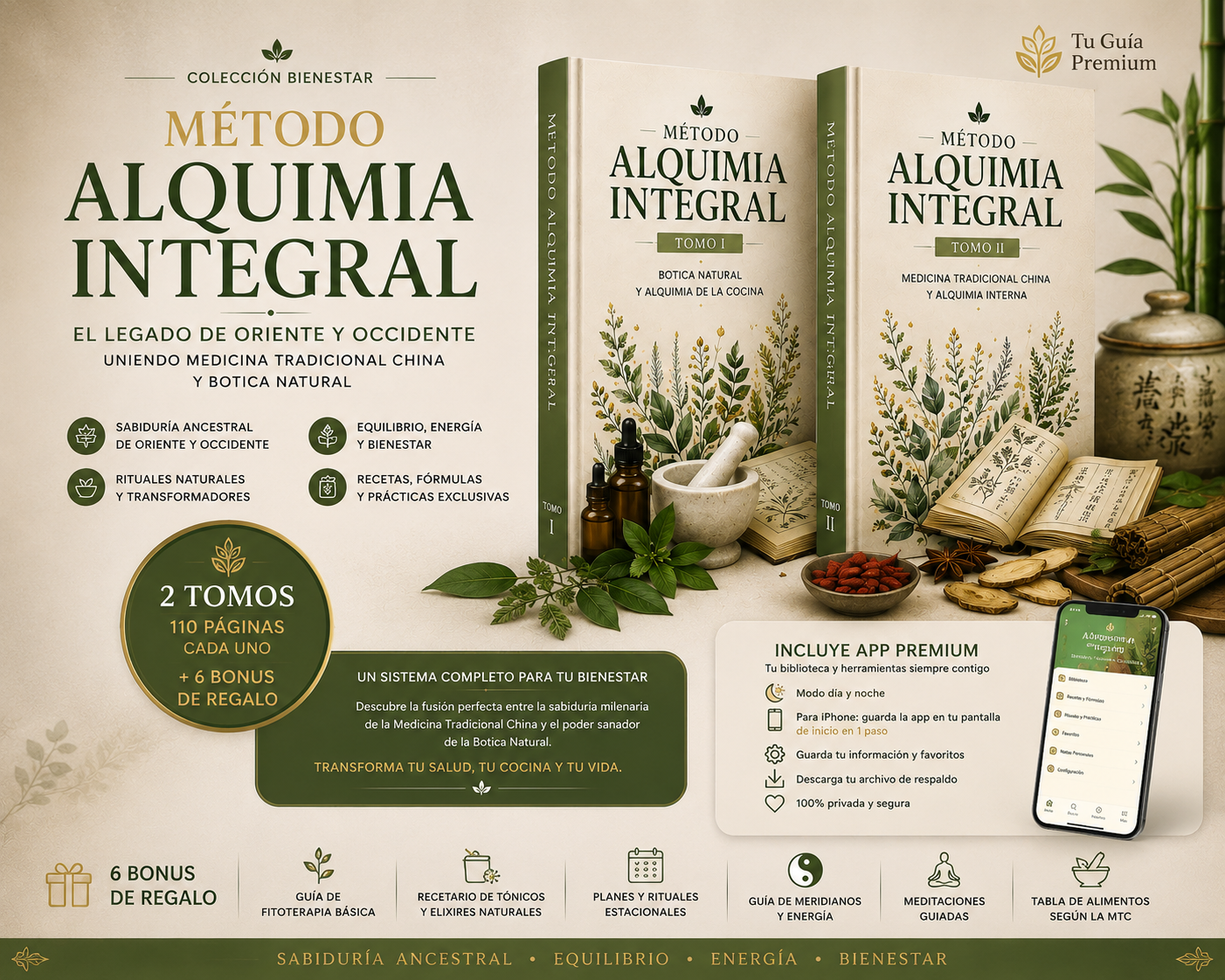 Alquimia Ancestral Remedios Naturales, Medicina Tradicional China y Bienestar Integral + 6 Bonus de Regalo