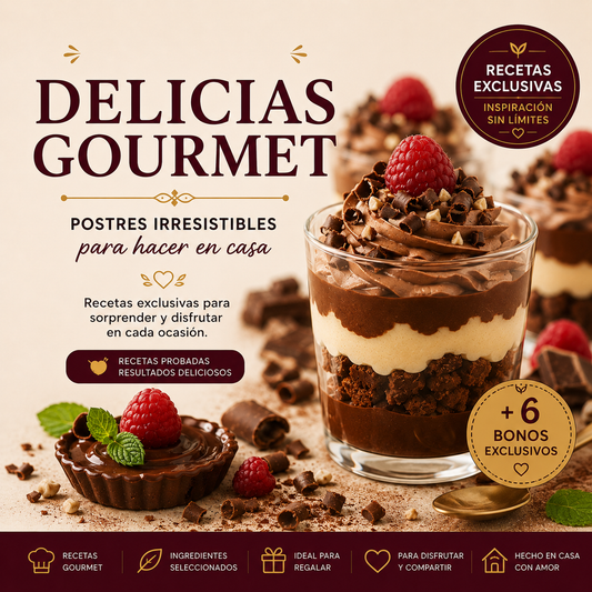 Delicias Gourmet en Copas + 6 Bonus de Regalo